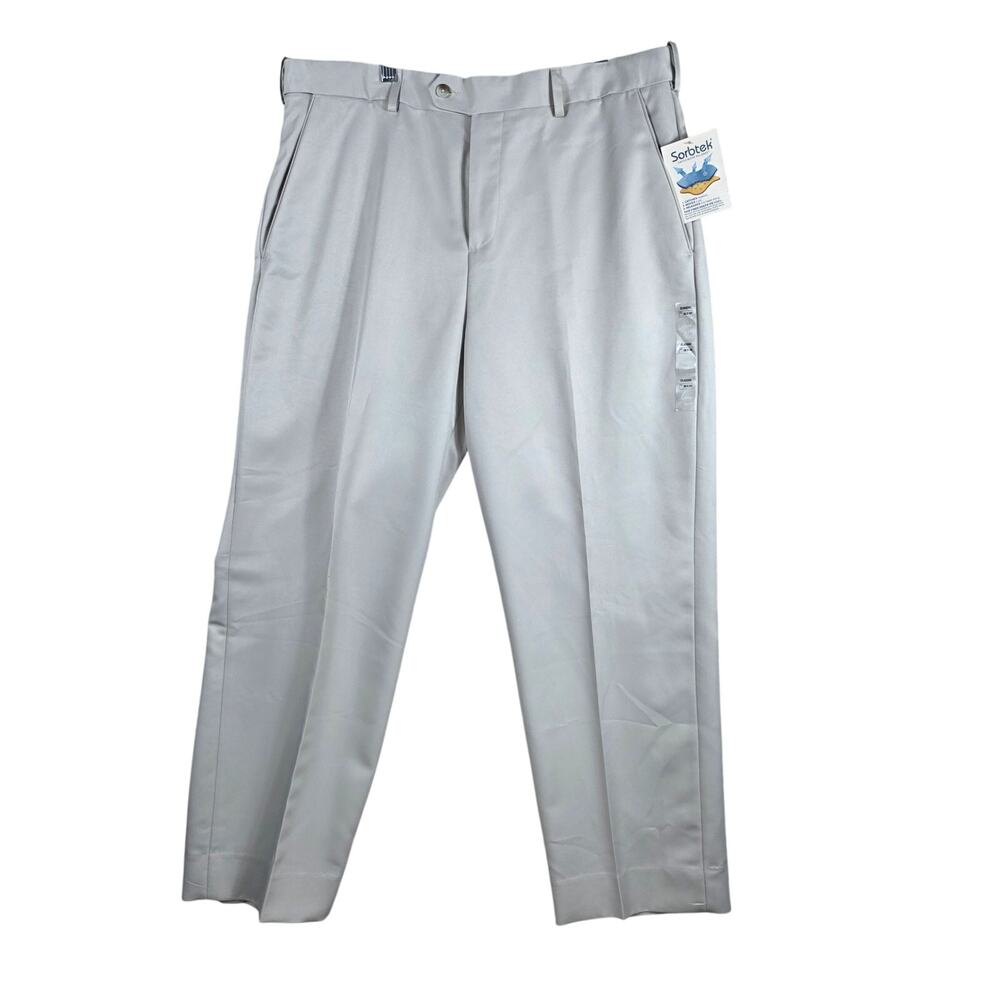 Croft & Barrow NWT Dress Pants Men’s 36x29 Gray Classic Fit Perma Press Sorbtek
